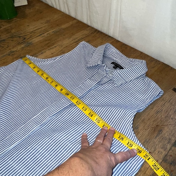 FOR CYNTHIA - Striped Sleeveless Blouse - Size L - Picture 6 of 7